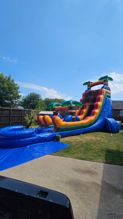22Ft Blue Paradise Water Slide